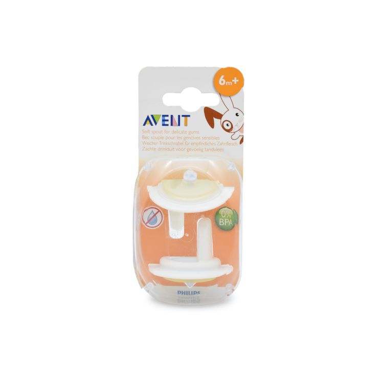 Philips Avent Μαλακά Στόμια 6m+ SCF146/02 2 τμχ