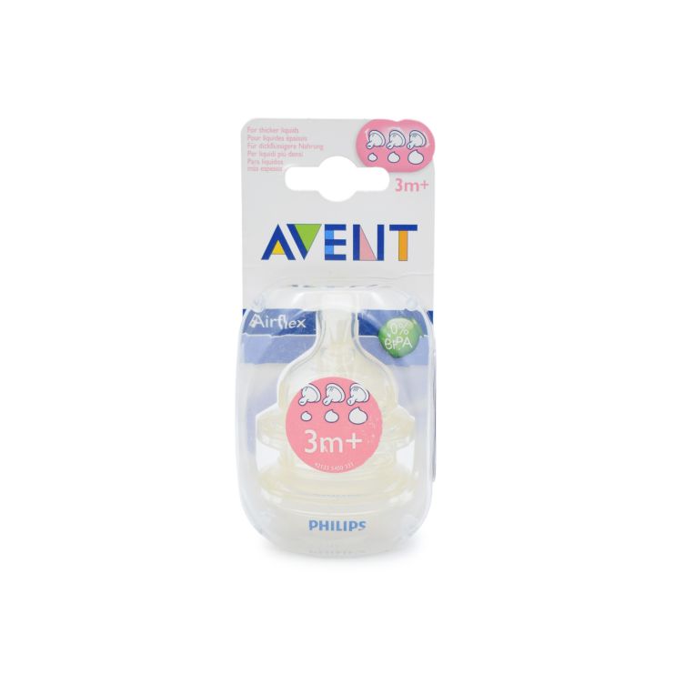Philips Avent Airflex Θηλές από Σιλικόνη Ρυθμιζόμενης Ροής 2 τμχ