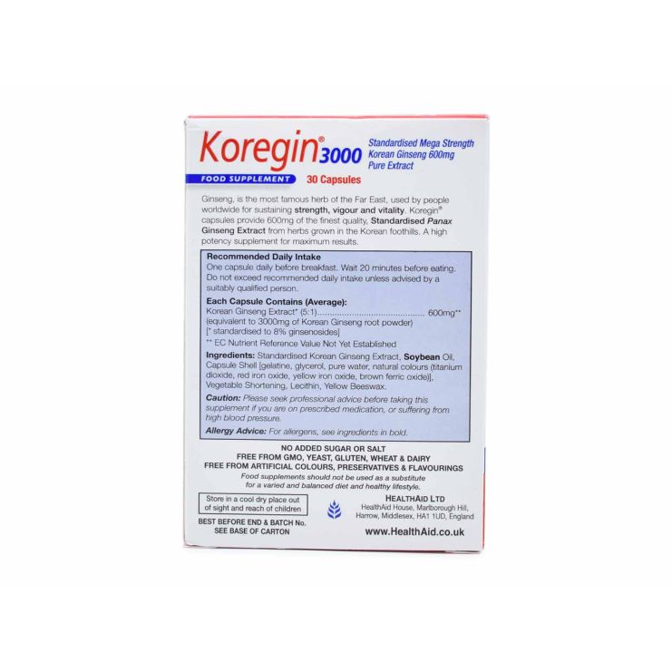 Health Aid Koregin 3000 Blister 600mg 30 κάψουλες