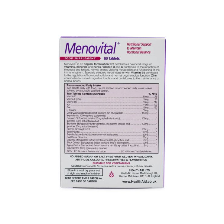 Health Aid Menovital 60 ταμπλέτες