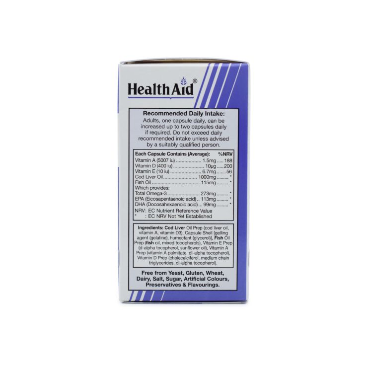 Health Aid Cod Liver Oil 1000mg 30 caps