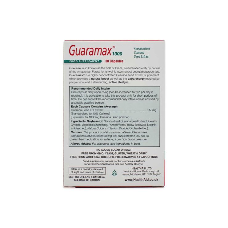  Health Aid Guaramax 1000mg 30 κάψουλες