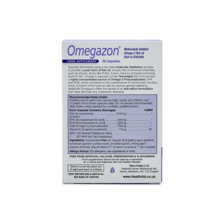  Health Aid Omegazon 750mg 30 κάψουλες
