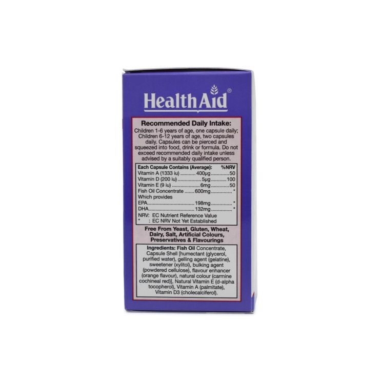 Health Aid KidzOmega 60 μασώμενες ταμπλέτες