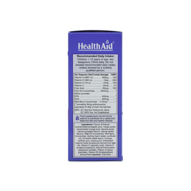 Health Aid KidzOmega Σιρόπι 200ml