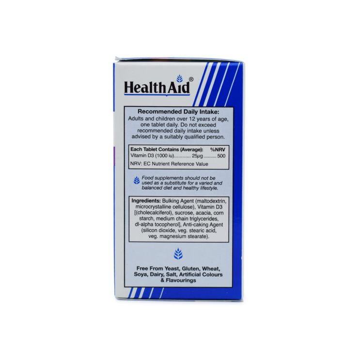 Health Aid Vitamin D3 1000iu 120 tabs