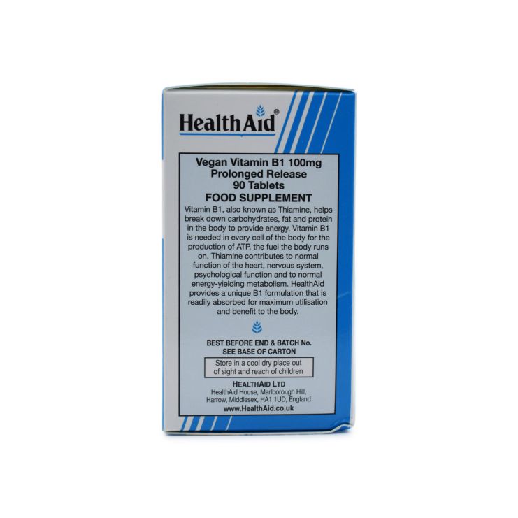Health Aid Vitamin B1 100mg 90 ταμπλέτες