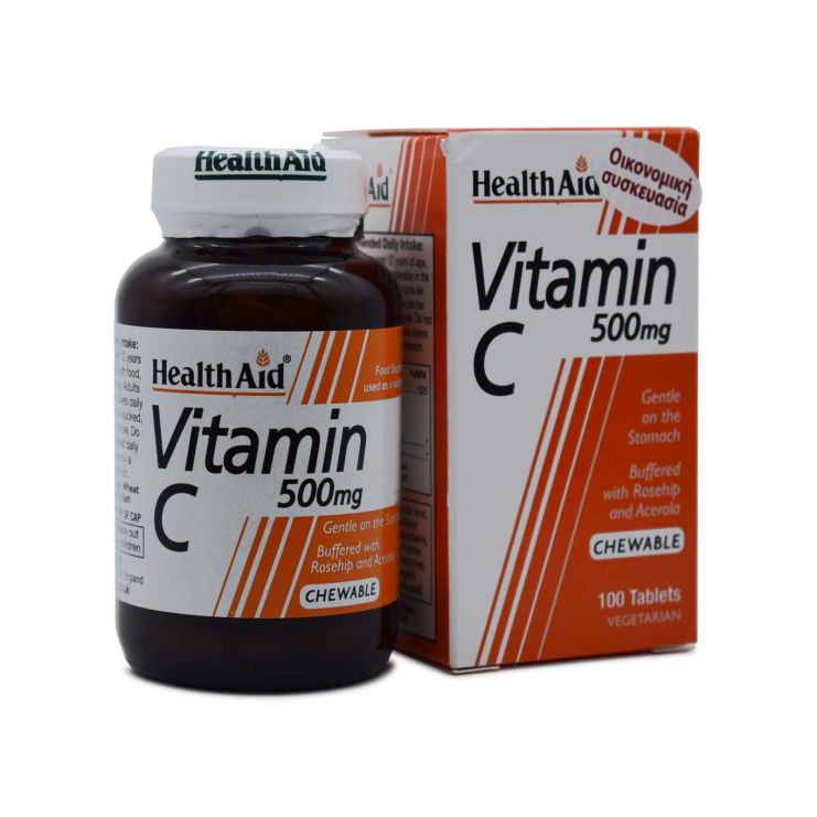 Health Aid Vitamin C 500mg 100 μασώμενα δισκία