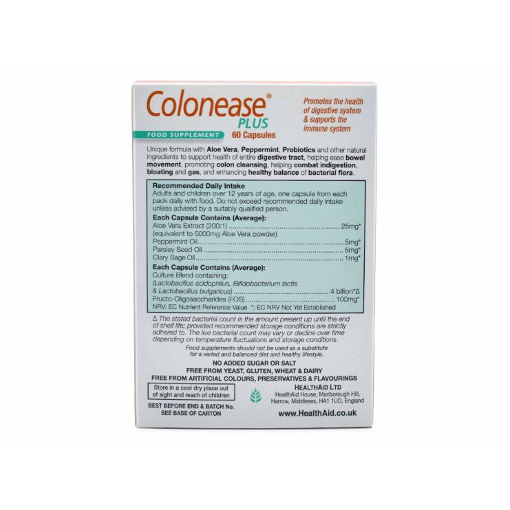 Health Aid Colonease Plus 60 caps