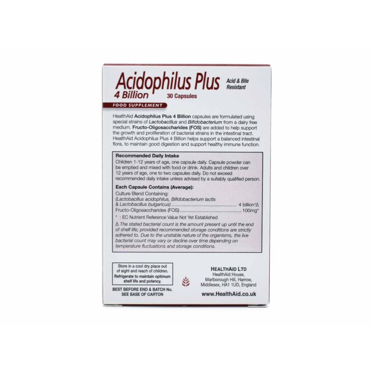 Health Aid Acidophilus Plus 30 κάψουλες