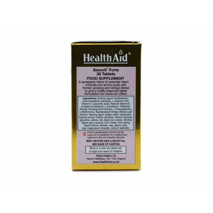 Health Aid Sexovit Forte 30 ταμπλέτες