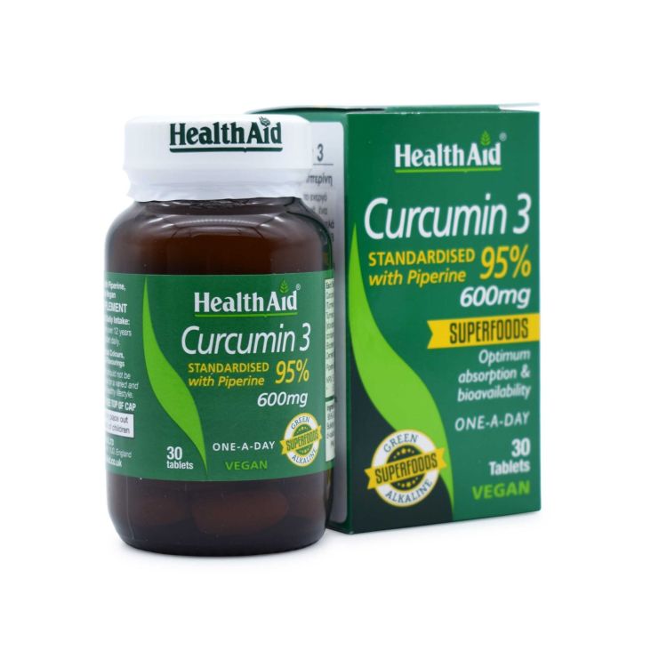 Health Aid Curcumin 3 600mg 30 ταμπλέτες