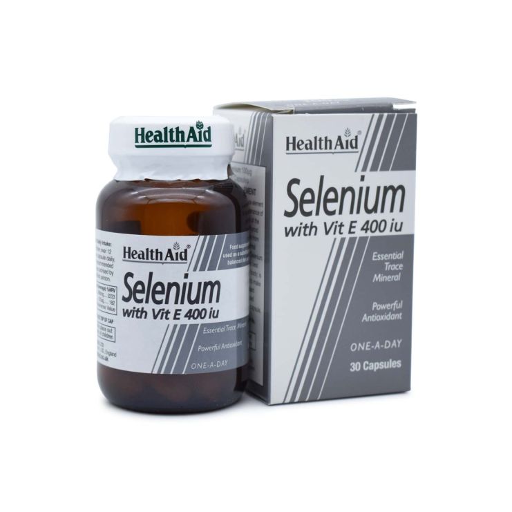Health Aid Selenium 100μg & Vitamin E 400IU 30 κάψουλες