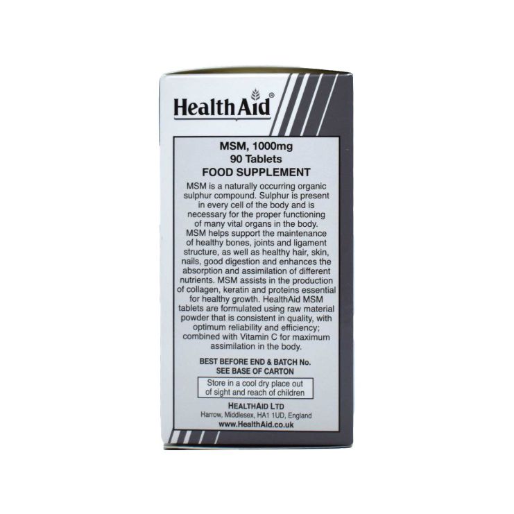 Health Aid MSM 1000mg 90 ταμπλέτες