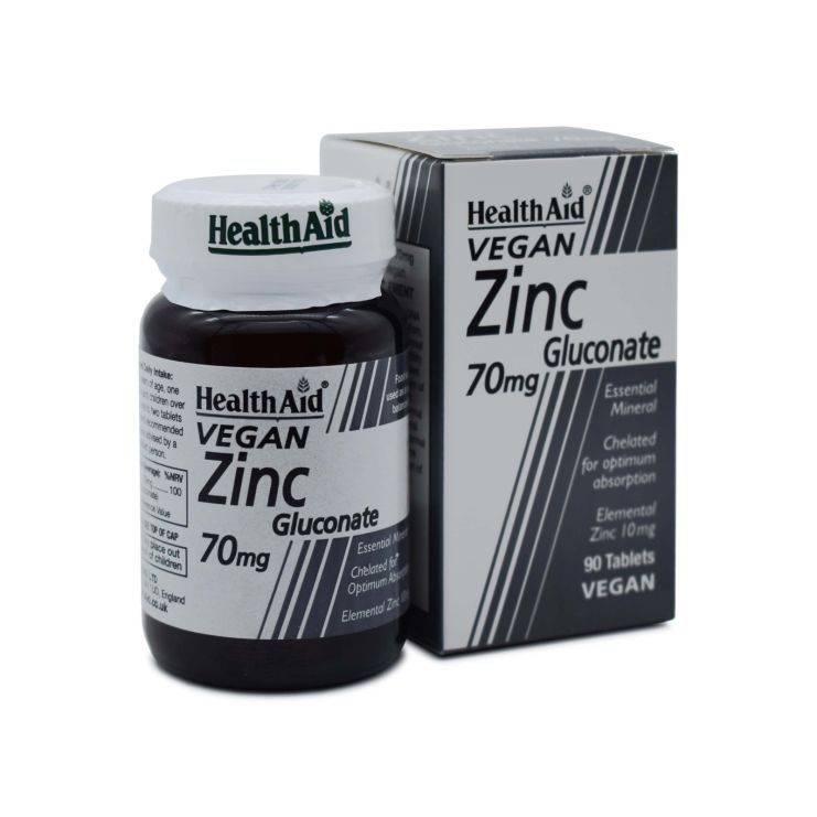Health Aid Zinc Gluconate 70mg 90 ταμπλέτες