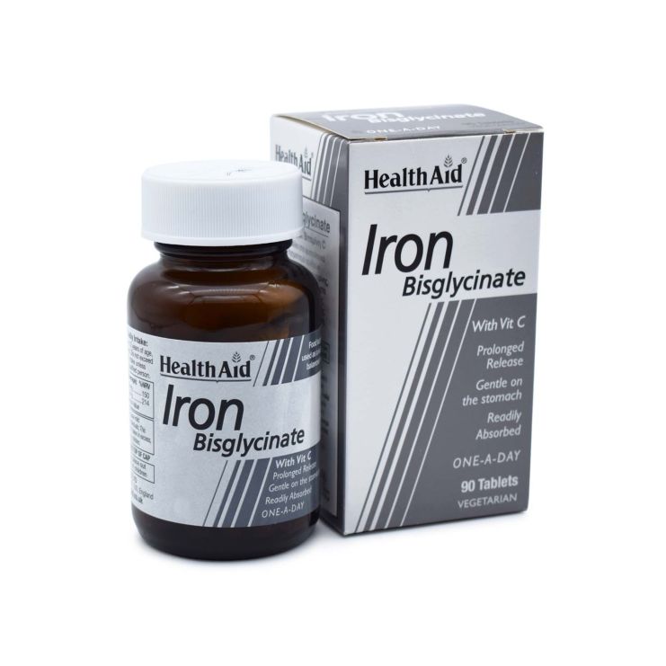 Health Aid Iron Bisglycinate 30mg 90 ταμπλέτες