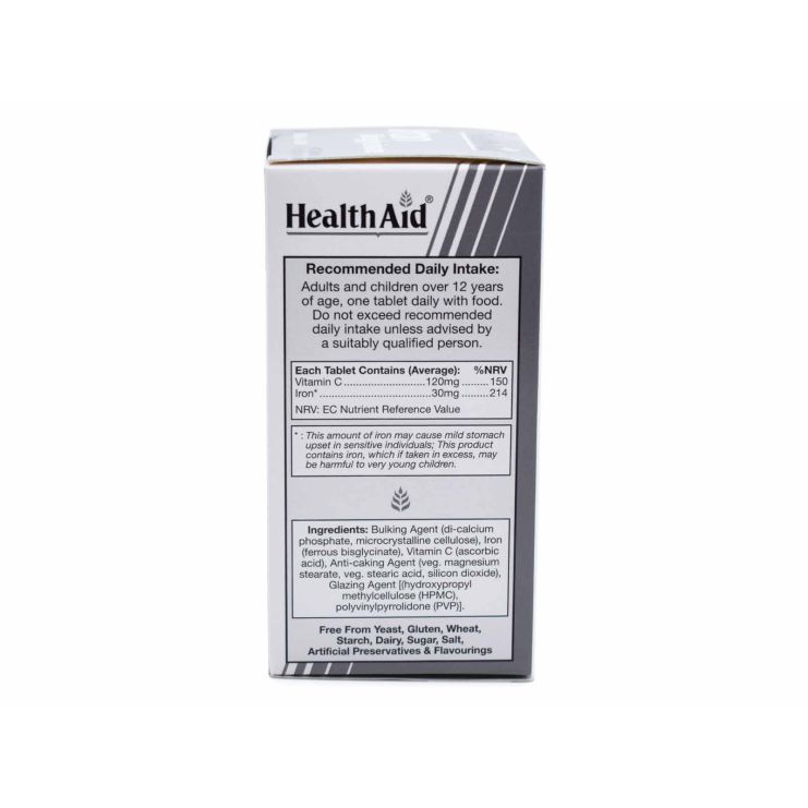 Health Aid Iron Bisglycinate 30mg 90 ταμπλέτες