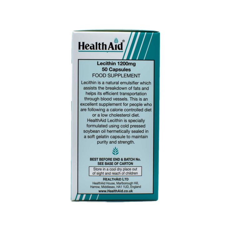 Health Aid Lecithin 1200mg 50 κάψουλες