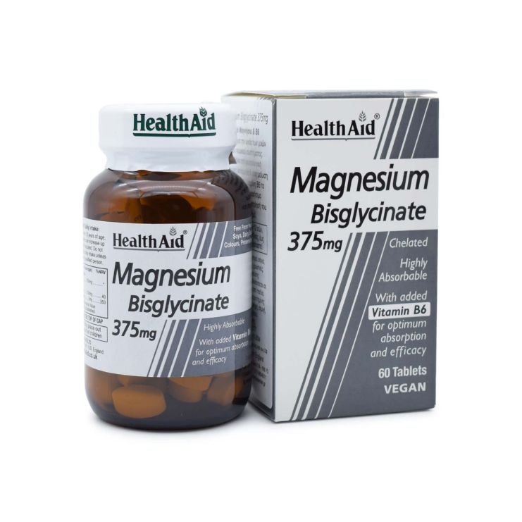 Health Aid Magnesium Bisglycinate 375mg 60 ταμπλέτες