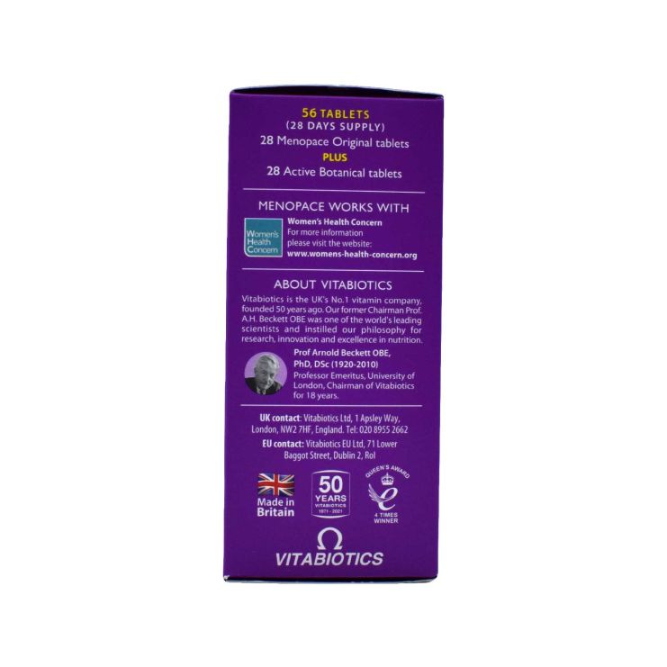 Vitabiotics Menopace Plus 56 tablets 28 & 28