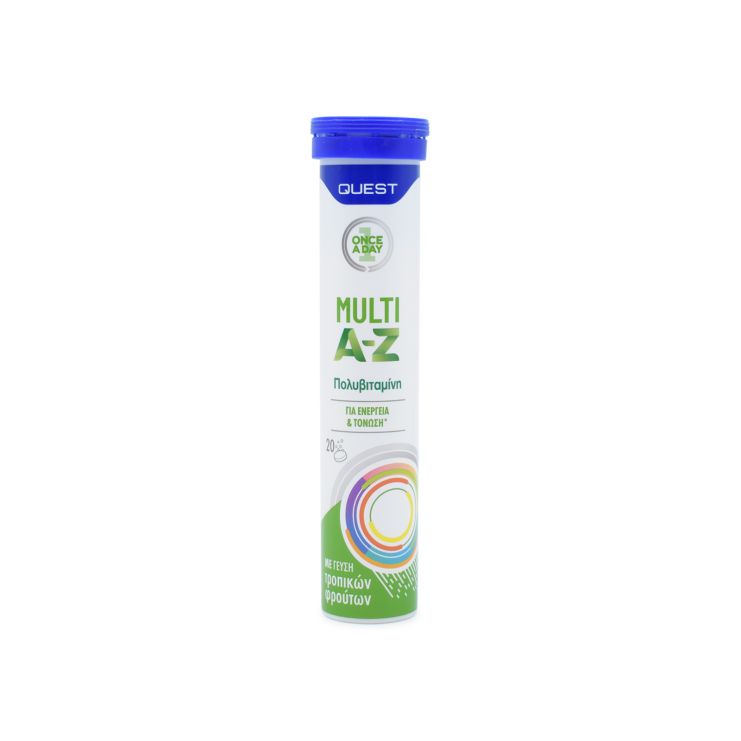 QUEST Eff. Once a Day Multi A-Z 20τμχ (με Γέυση Τροπικών Φρούτων)