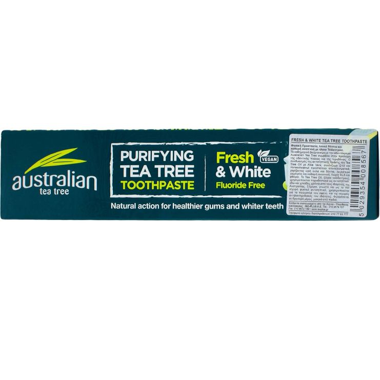 Optima Australian Organic Tea-tree Fresh & White Οδοντόκρεμα 100ml