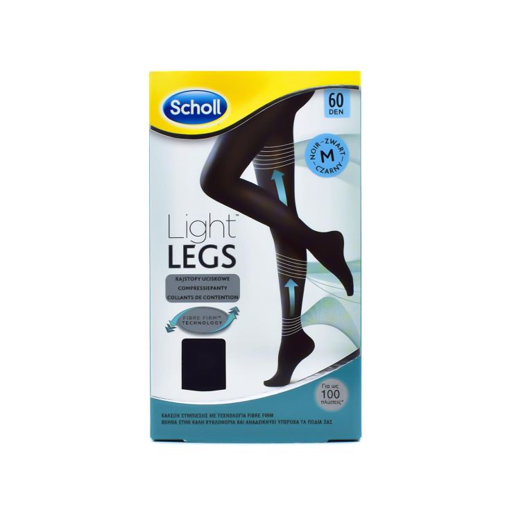 Scholl Light Legs 60 Den Καλσόν Διαβαθμισμένης Συμπίεσης Medium 1 τμχ