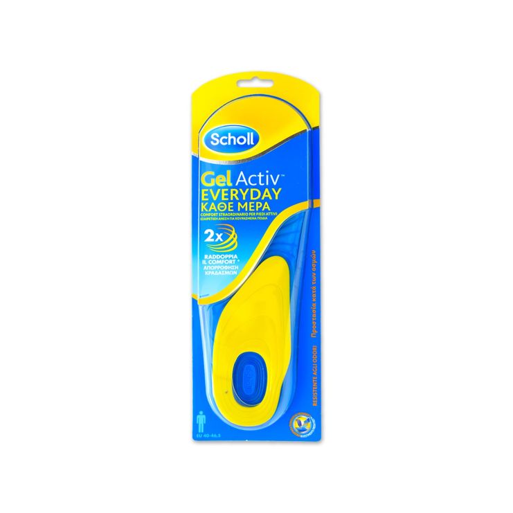 Scholl GelActiv Καθημερινοί Πάτοι για Άνδρες 1 ζευγάρι μέγεθος 40 - 46.5 