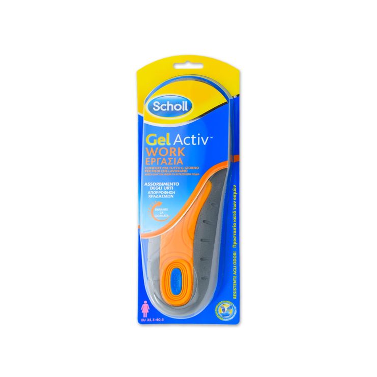 Scholl GelActiv Work Πάτοι για Γυναίκες 1 ζευγάρι No35.5 - 40.5