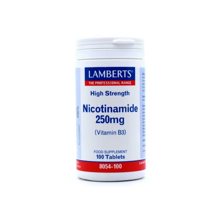 Lamberts Nicotinamide Vitamin B3 250mg 100 ταμπλέτες