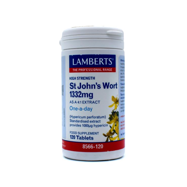 Lamberts St John’s Wort 1332mg 120 ταμπλέτες