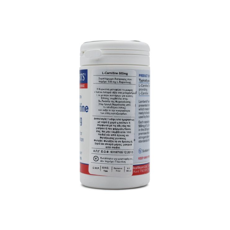 Lamberts L-Carnitine 500mg 60 caps