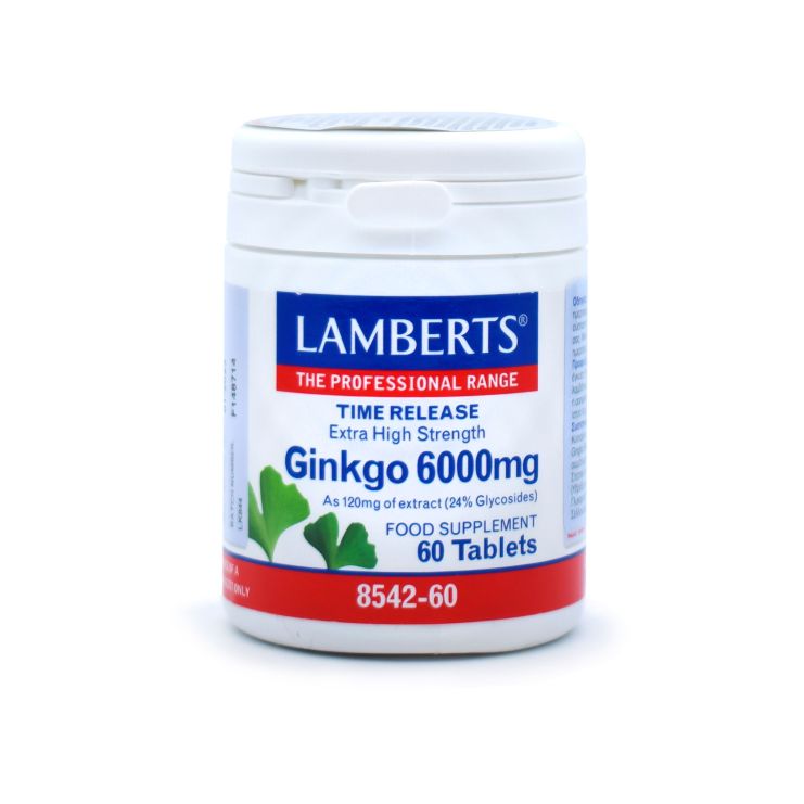 Lamberts Ginkgo 6000mg 60 ταμπλέτες