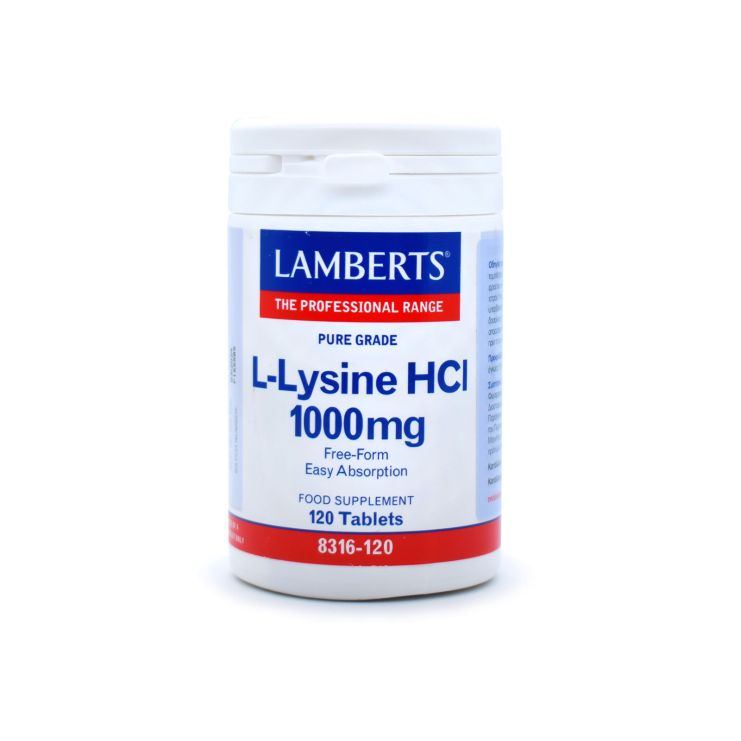 Lamberts L-Lysine 1000mg 120 ταμπλέτες