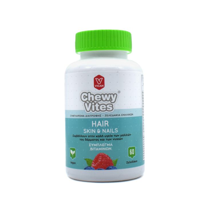 Vican Chewy Vites Adults Hair Skin & Nails 60 ζελεδάκια