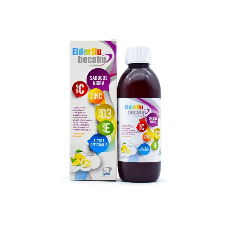 Becalm Elderflu Adult Syrup 250ml