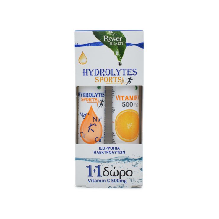 Power of Nature Hydrolytes Sports 20 effer.tabs & Vitamin C 500mg 20 effer.tabs