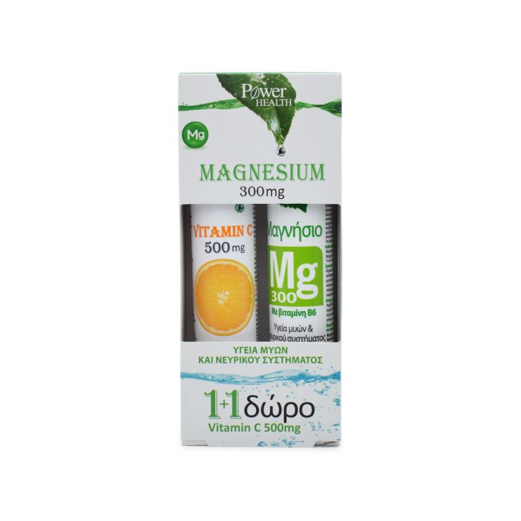 Power Health Magnesium 300mg 20 effer.tabs & Vitamin C 500mg 20 effer.tabs