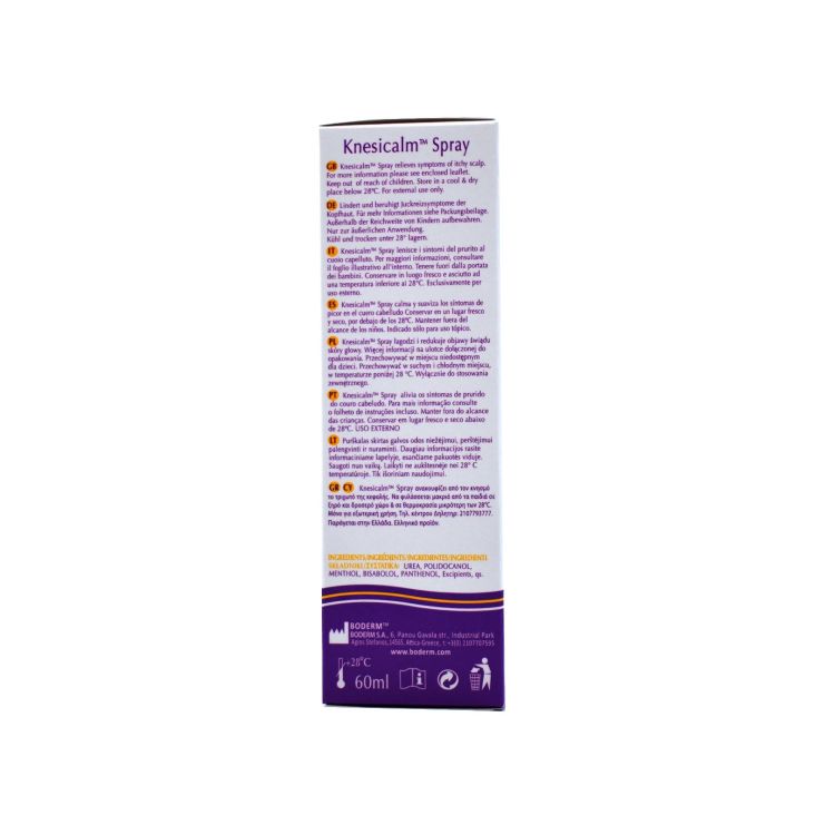 Boderm Knesicalm Spray  για τον Κνησμό στο Τριχωτό της Κεφαλής 60ml