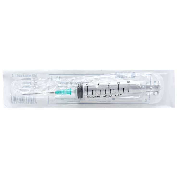 Pruno Σύριγγα 10ml με Βελόνα 21G x 1 1/2'' (0,8 x 40mm)