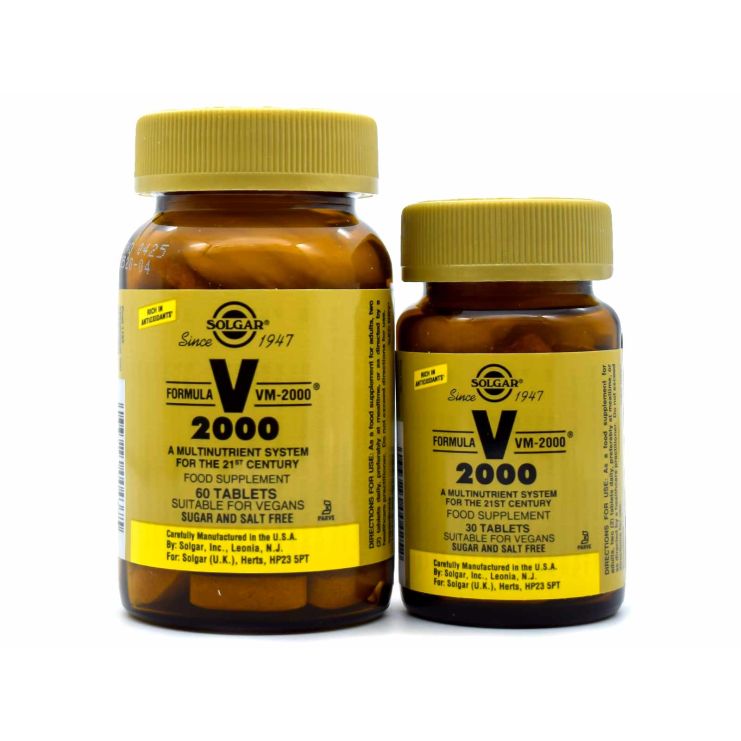 Solgar Formula VM-2000 90tb ΠΡ: (60tb + 2ο προϊόν 75% έκπτωση)