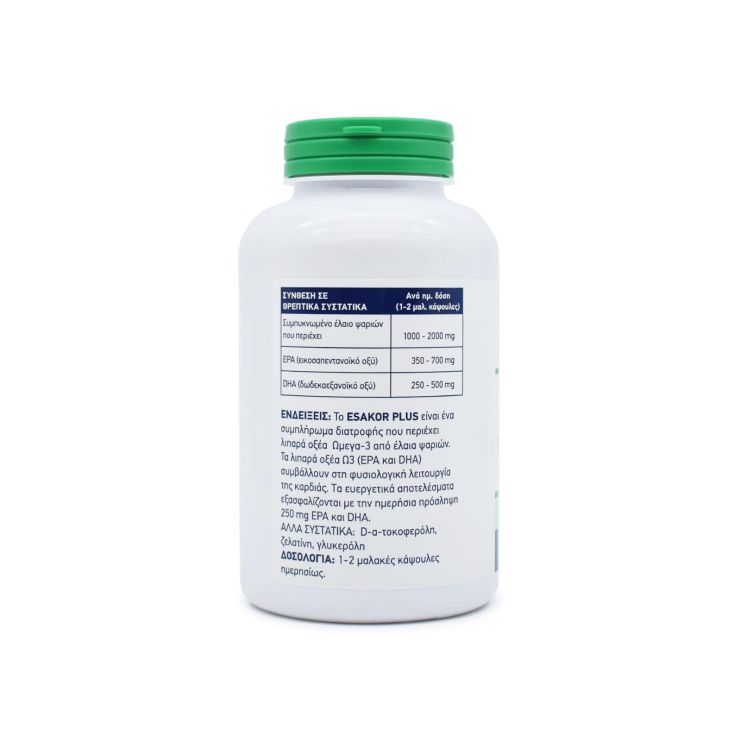 Doctor's Formulas Esakor Plus Φόρμουλα Ιχθυελαίων 180 μαλακές κάψουλες