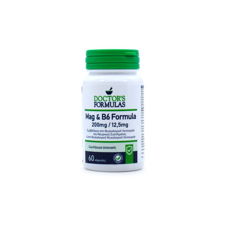 Doctor's Formulas Mag 200mg & B6 12.5mg 60 κάψουλες