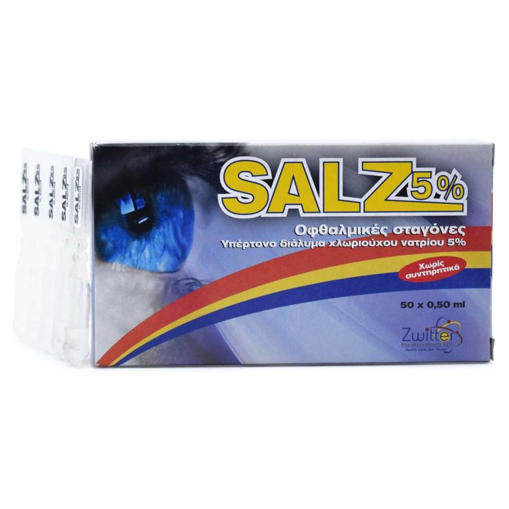 Zwitter Salz 5% Οφθαλμικές Σταγόνες 50 x 0.5ml