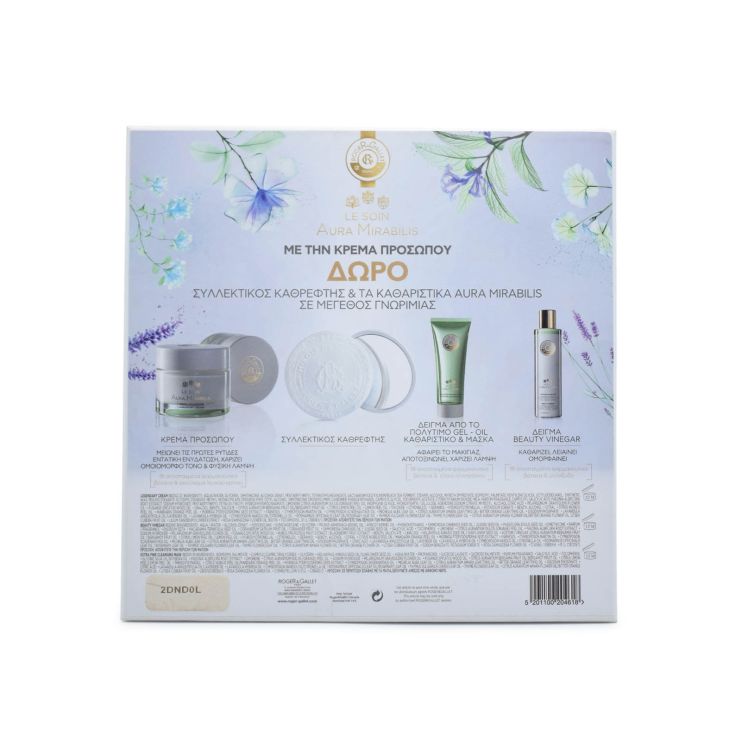 Roger & Gallet Promo Le Soin Aura Mirabilis Legendary Cream 50ml & Mirror & Gel-Oil 3ml & Beauty Vinegar 15ml