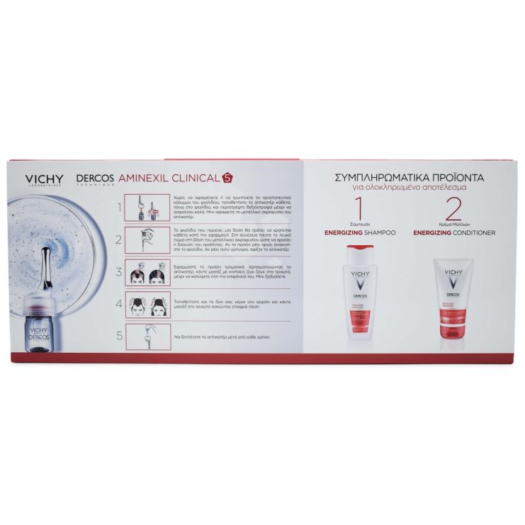 Vichy Dercos Aminexil Clinical 5 Αντιμετώπιση της Τριχόπτωσης για Γυναίκες 33 x 6ml
