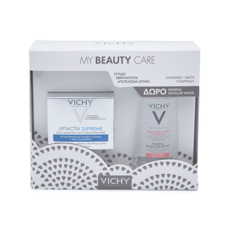 Vichy Liftactiv Supreme Day Face Cream PNM 50ml & Mineral Micellar Water 100ml