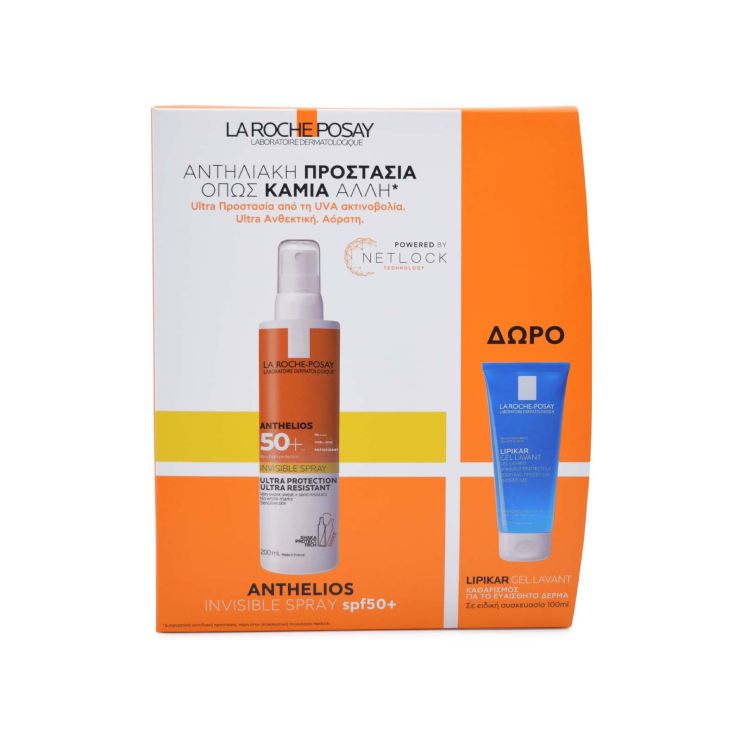 LR Anthelios Body Invisible Spray SPF50+ 250ml PR(+ Lipicar Gel Lavant 100ml)