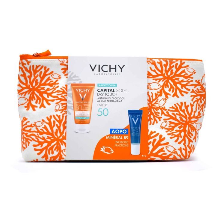 Vichy Capital Soleil Dry Touch Face Fluid SPF50 50ml & Mineral 89 Probiotic 10ml & Νεσεσέρ 