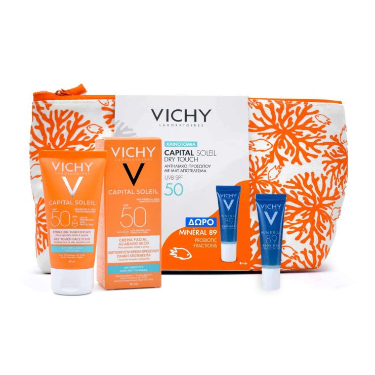 Vichy Capital Soleil Dry Touch Face Fluid SPF50 50ml & Mineral 89 Probiotic 10ml & Νεσεσέρ 